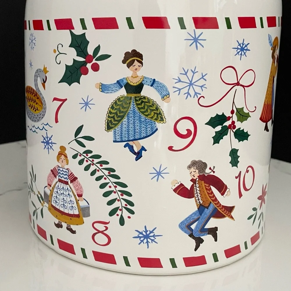 NEW! Twelve Days of Christmas Cookie Jar by Southern Living / Dillard's